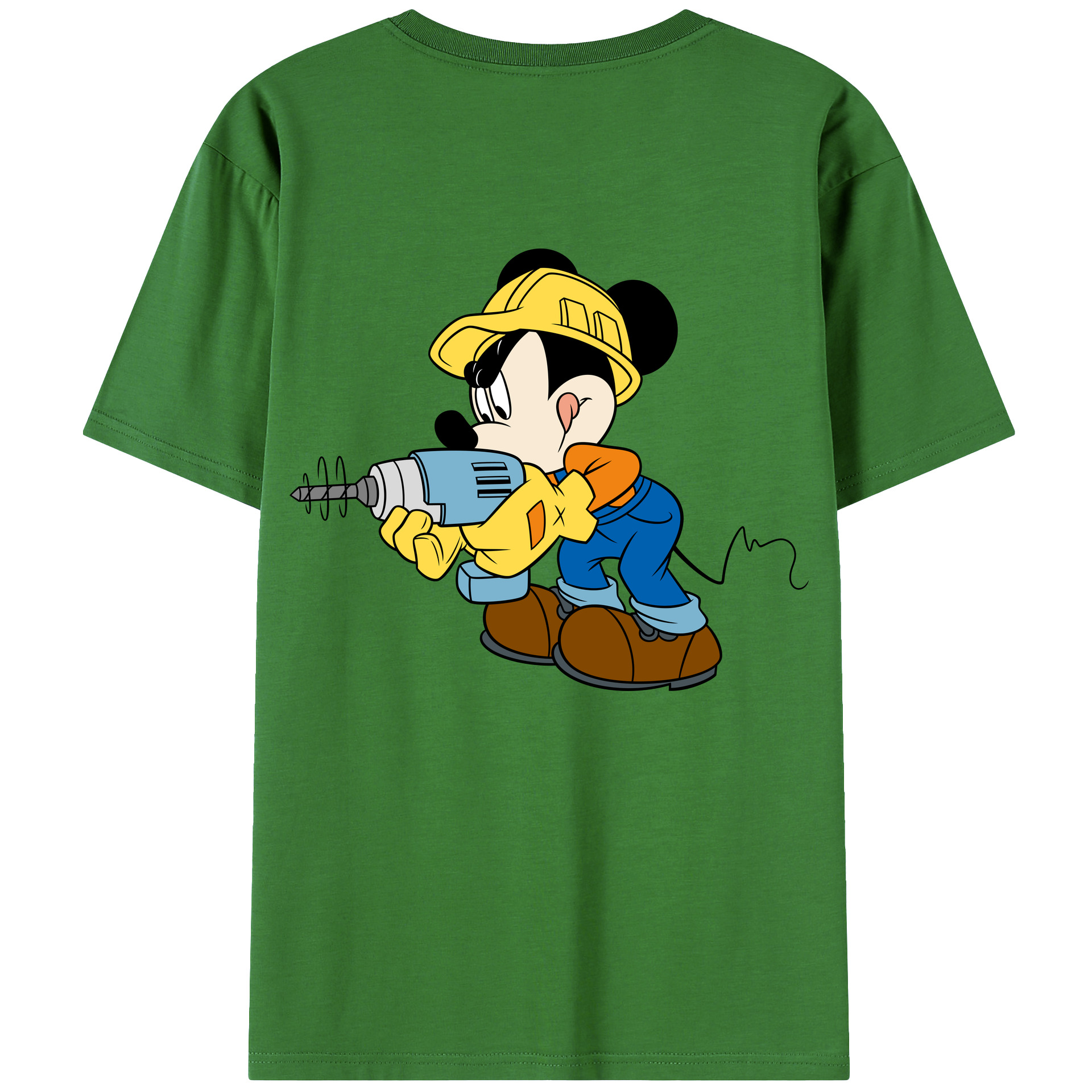 （画像用） ミッキーマウス Mickey Mouse レディース半袖Tシャツ(バックプリント)